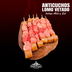 6 Anticuchos de Lomo Vetado